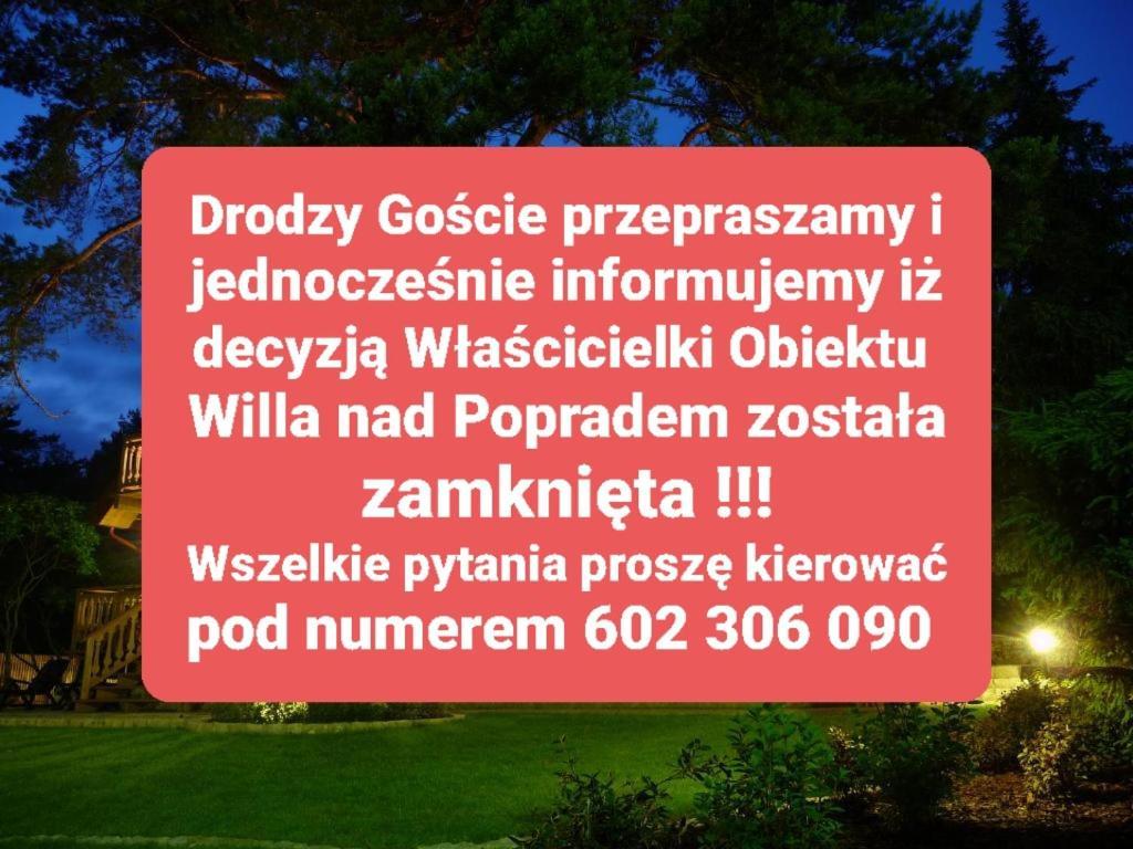 Willa Nad Popradem Piwniczna-Zdroj Exterior foto